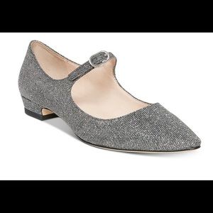 Kate spade silver Mallory metallic Mary Jane flats